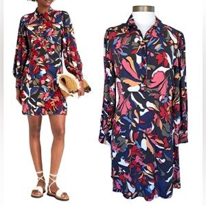 Ba&sh Floral Catty Mini Long Sleeve Dress - Size XS
